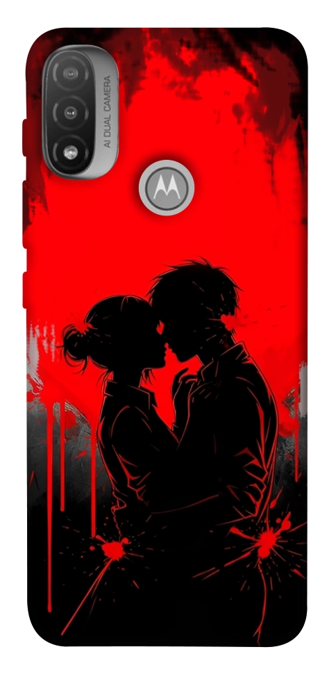 Чохол Silhouette couple для Motorola Moto E20