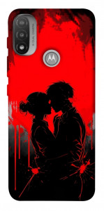 Чохол Silhouette couple для Motorola Moto E20