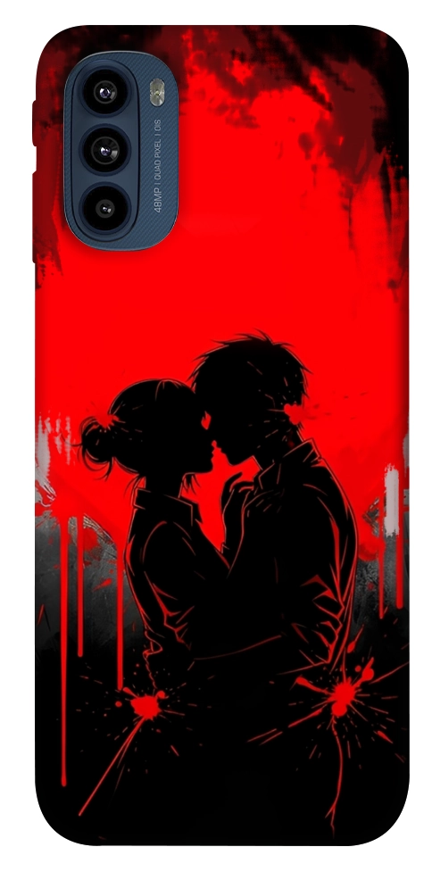 Чехол Silhouette couple для Motorola Moto G41