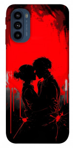 Чехол Silhouette couple для Motorola Moto G41
