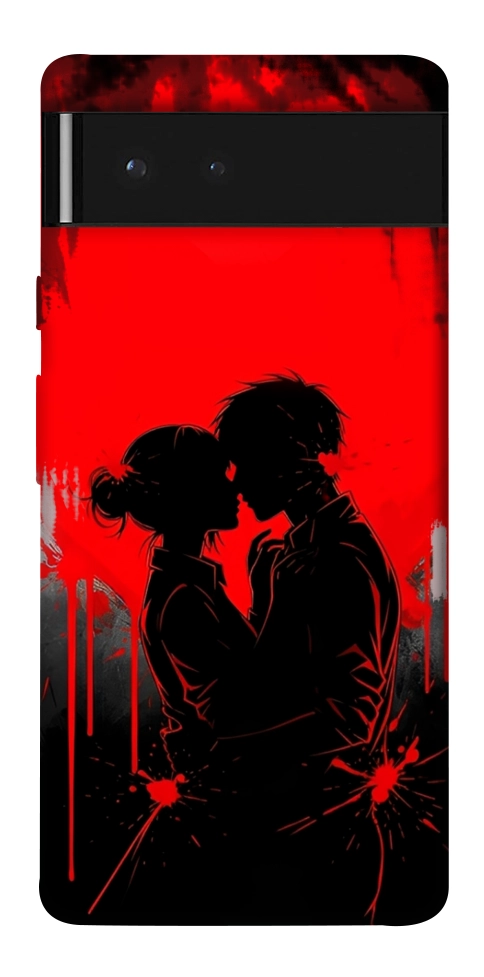 Чохол Silhouette couple для Google Pixel 6