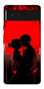 Чехол Silhouette couple для Google Pixel 6