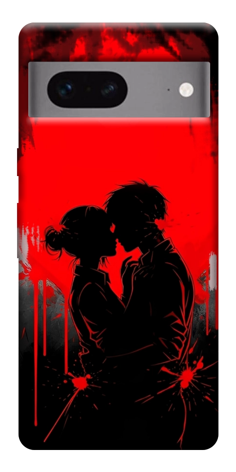 Чехол Silhouette couple для Google Pixel 7