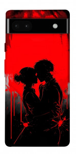 Чехол Silhouette couple для Google Pixel 6A