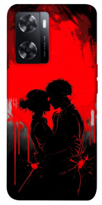 Чехол Silhouette couple для Oppo A77s