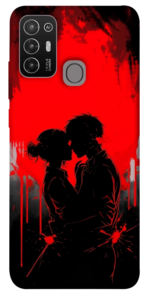Чехол Silhouette couple для ZTE Blade A52