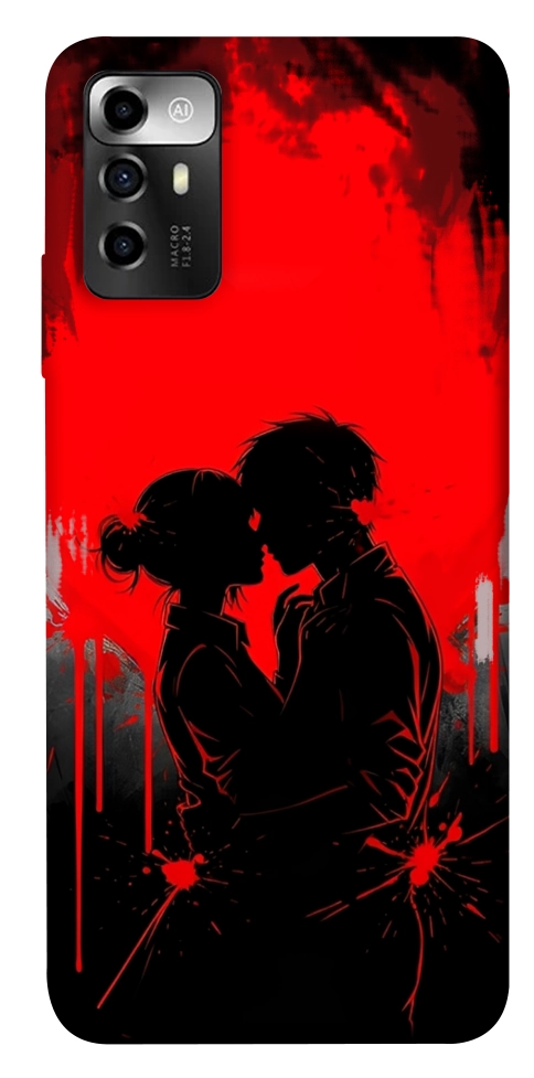 Чехол Silhouette couple для ZTE Blade A72