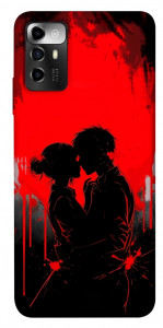 Чехол Silhouette couple для ZTE Blade A72