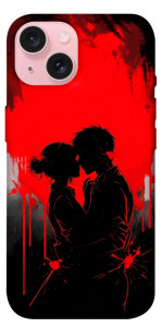Чехол Silhouette couple для iPhone 15