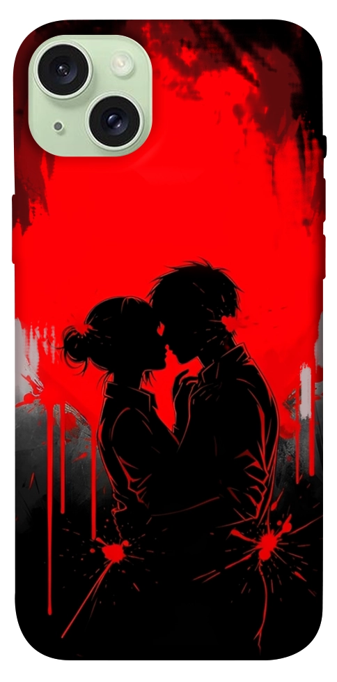 Чехол Silhouette couple для iPhone 15 Plus