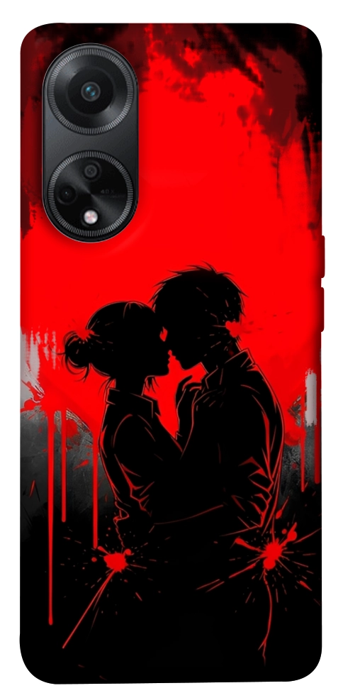 Чехол Silhouette couple для Oppo A58 4G