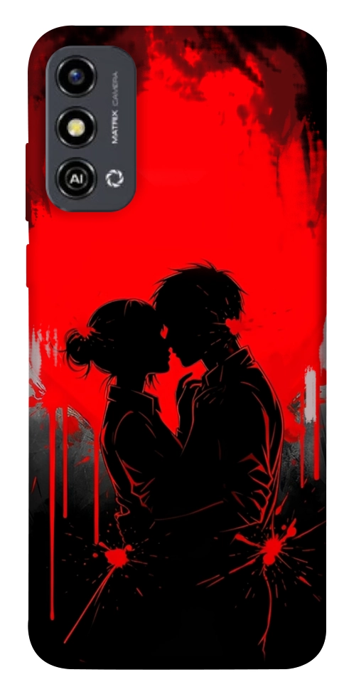 Чехол Silhouette couple для ZTE Blade A53