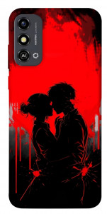 Чехол Silhouette couple для ZTE Blade A53