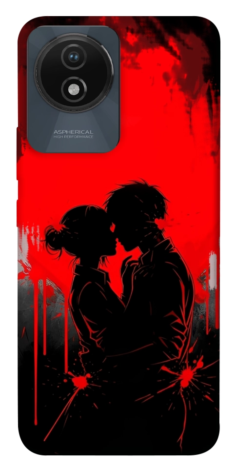 Чехол Silhouette couple для Vivo Y02