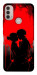 Чехол Silhouette couple для Motorola Moto E30