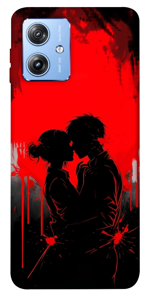 Чехол Silhouette couple для Motorola Moto G84
