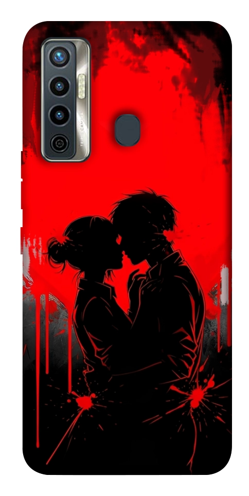 Чехол Silhouette couple для TECNO Camon 17
