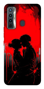 Чехол Silhouette couple для TECNO Camon 17