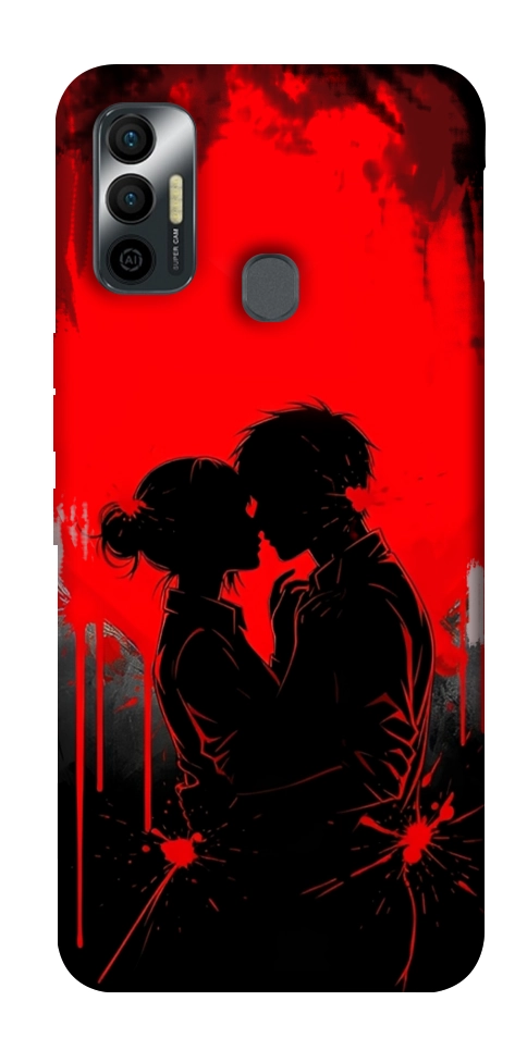 Чехол Silhouette couple для TECNO Spark 7