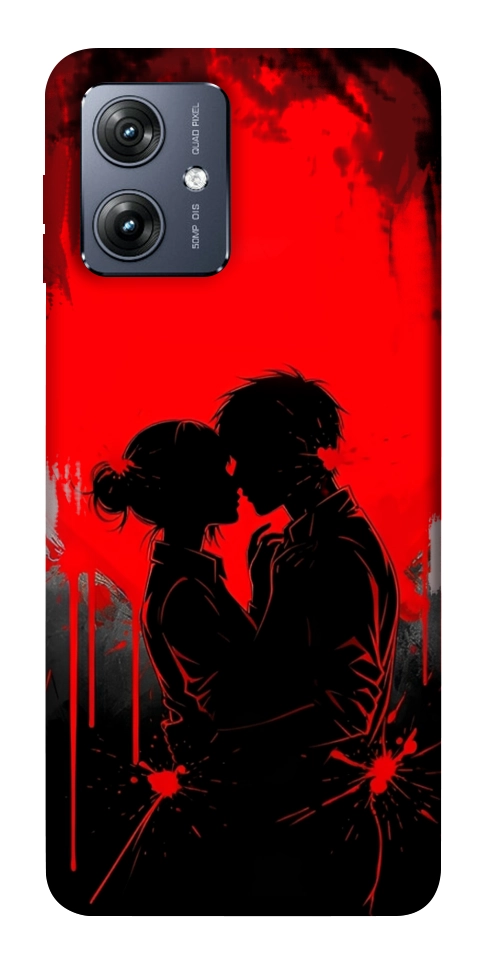 Чехол Silhouette couple для Motorola Moto G54