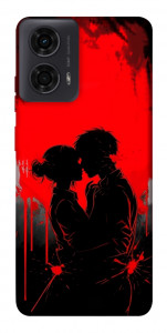 Чехол Silhouette couple для Motorola Moto G04