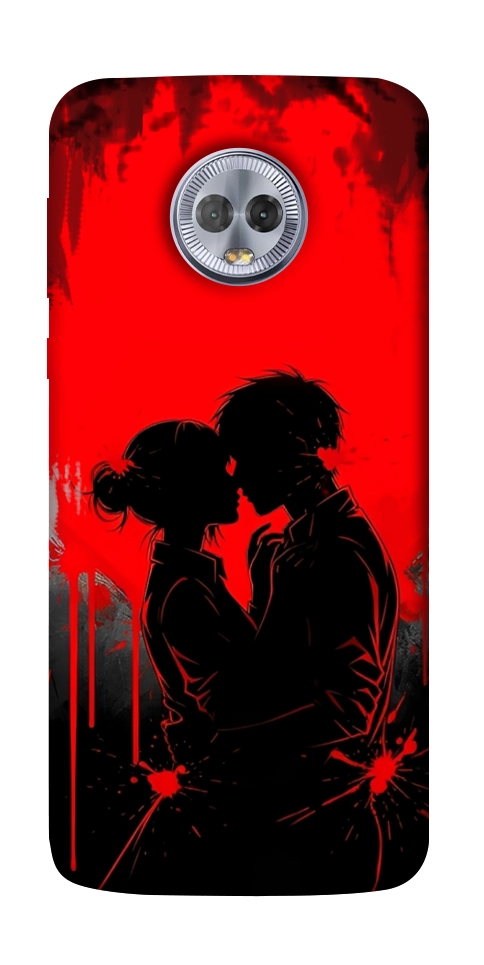 Чехол Silhouette couple для Motorola Moto G6 Plus