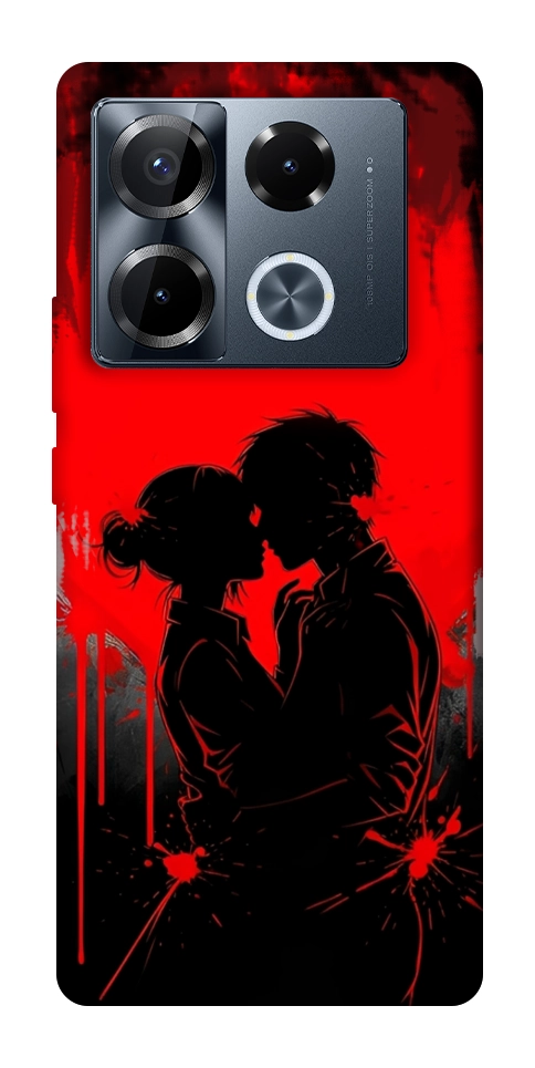 Чехол Silhouette couple для Infinix Note 40 Pro 4G