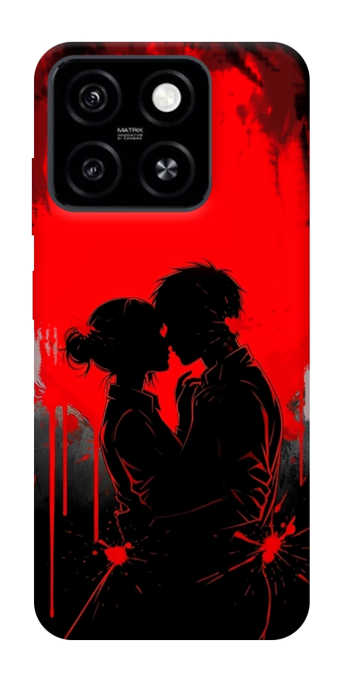 Чехол Silhouette couple для ZTE Blade A55 4G