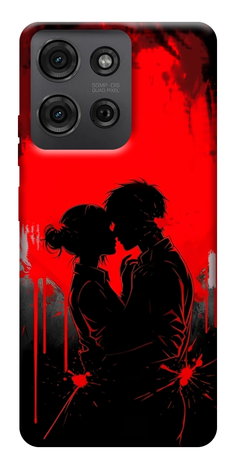 Чехол Silhouette couple для Motorola Moto G75 5G