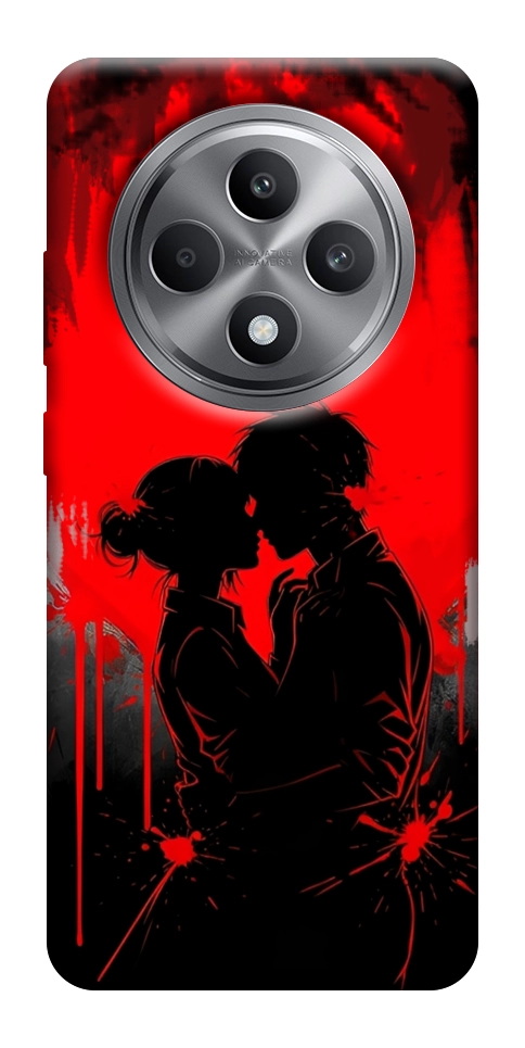 Чехол Silhouette couple для Oppo Reno 12 F 4G