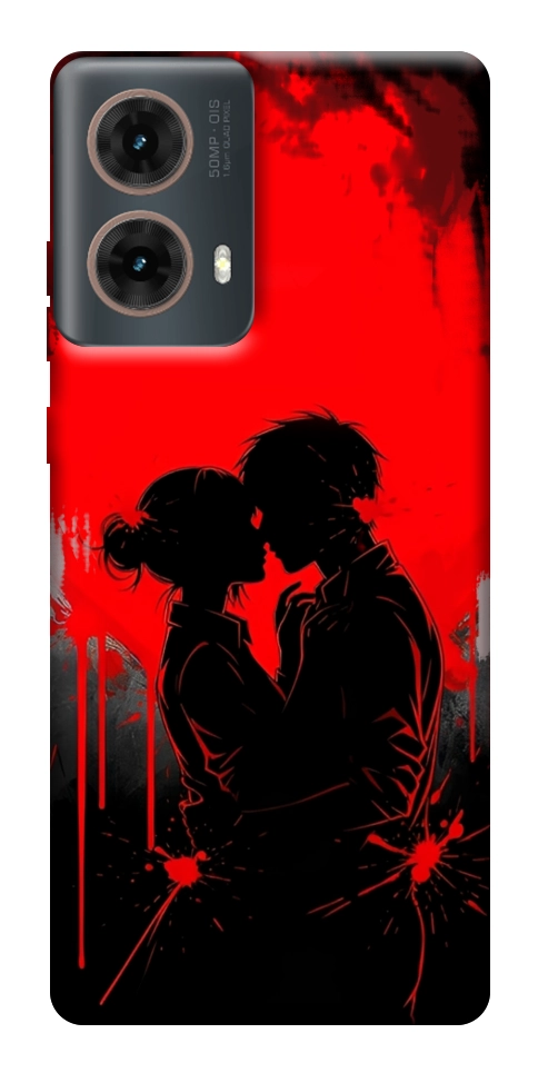 Чехол Silhouette couple для Motorola Moto G85