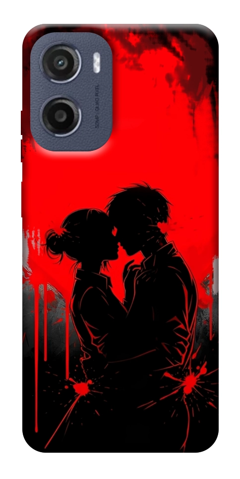 Чохол Silhouette couple для Motorola Moto E15