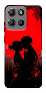 Чехол Silhouette couple для Motorola Moto G15 4G