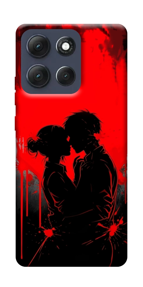 Чехол Silhouette couple для Motorola Moto G86 Power