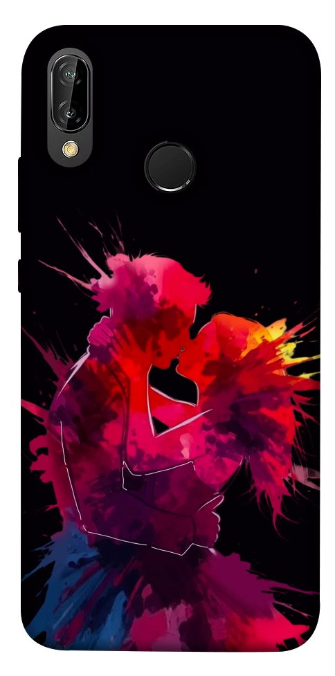Чехол Abstract couple для Huawei P20 Lite