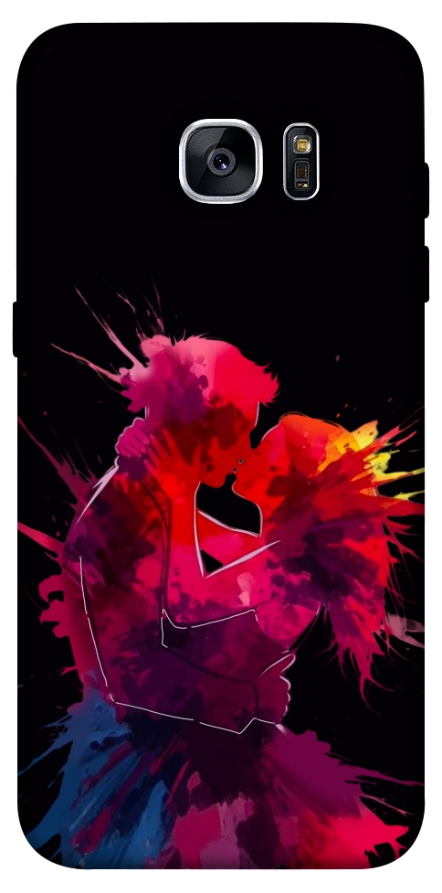 Чохол Abstract couple для Galaxy S7 Edge