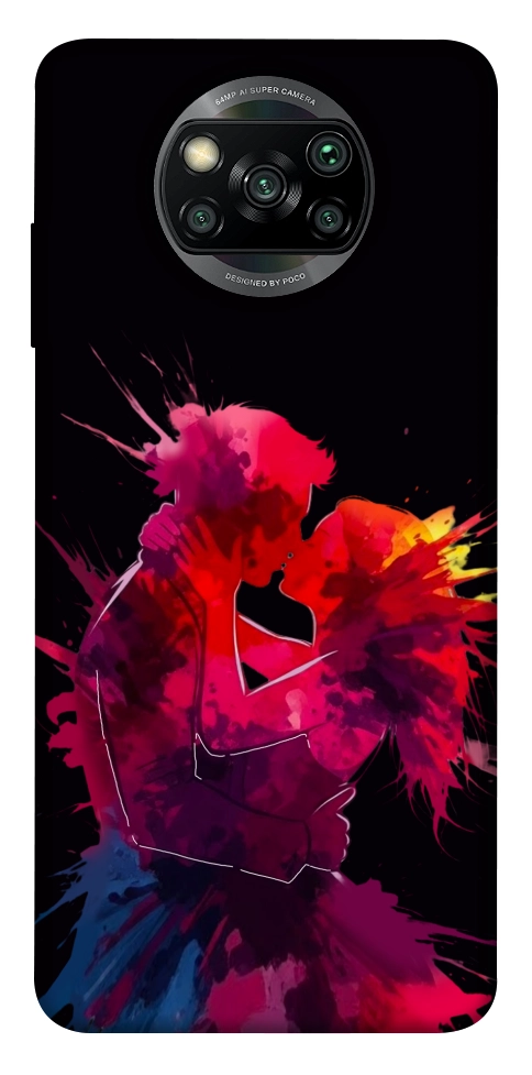 Чехол Abstract couple для Xiaomi Poco X3 NFC