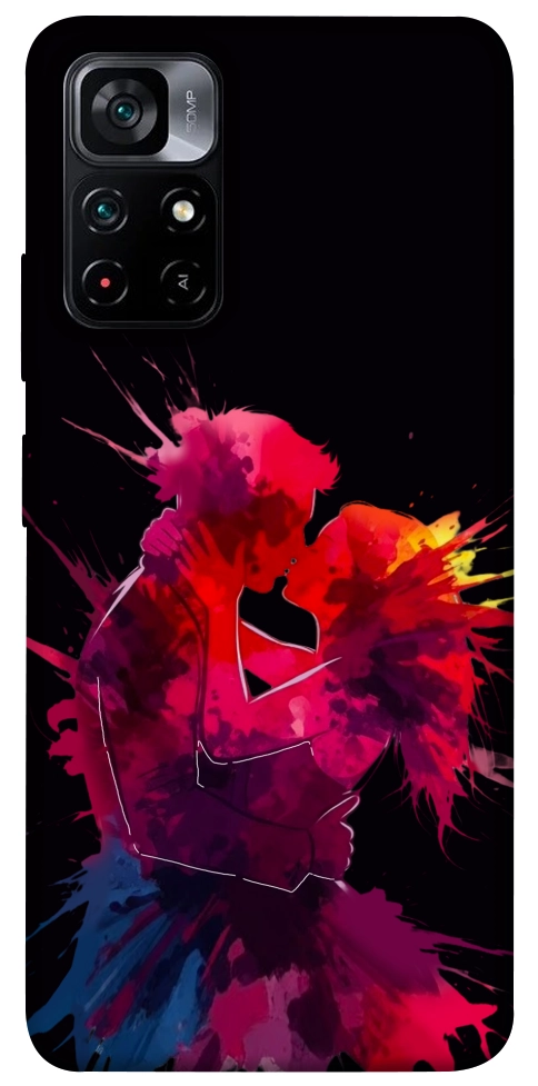 Чехол Abstract couple для Xiaomi Poco M4 Pro 5G