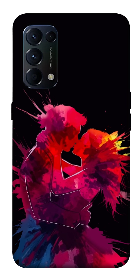 Чехол Abstract couple для Oppo Reno 5 4G