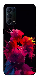 Чехол Abstract couple для Oppo Reno 5 4G