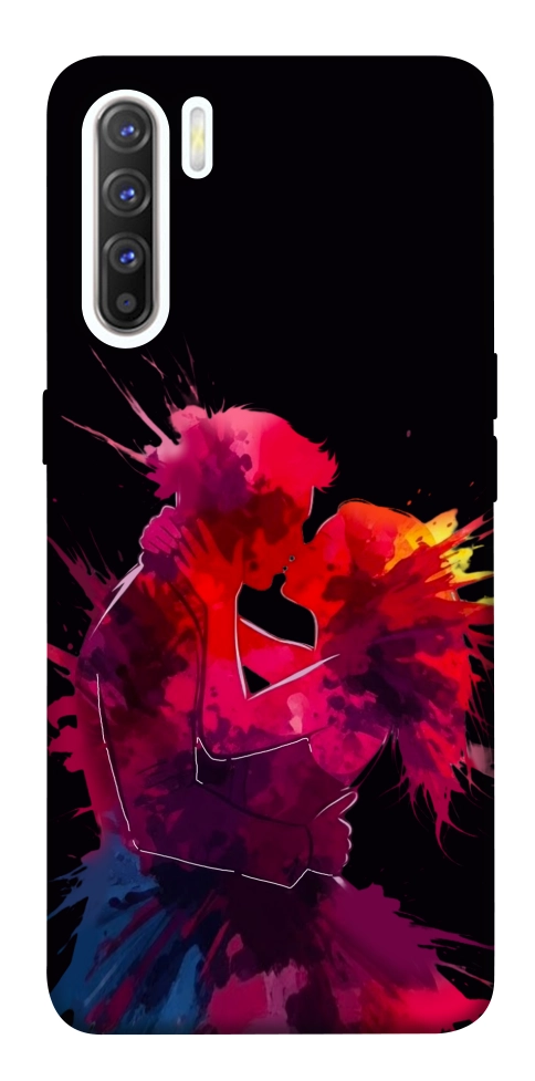 Чехол Abstract couple для Oppo Reno 3