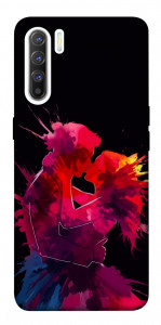 Чехол Abstract couple для Oppo Reno 3