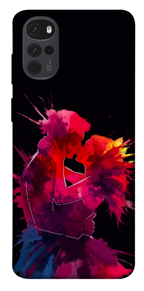 Чехол Abstract couple для Motorola Moto G22