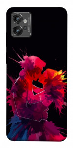 Чохол Abstract couple для Motorola Moto G32