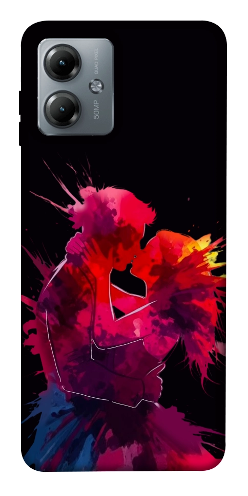 Чехол Abstract couple для Motorola Moto G14