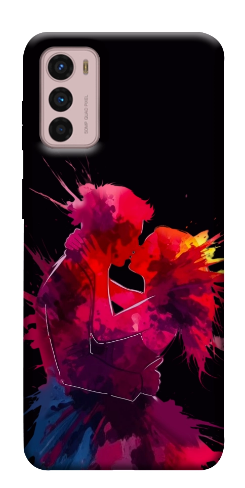 Чехол Abstract couple для Motorola Moto G42