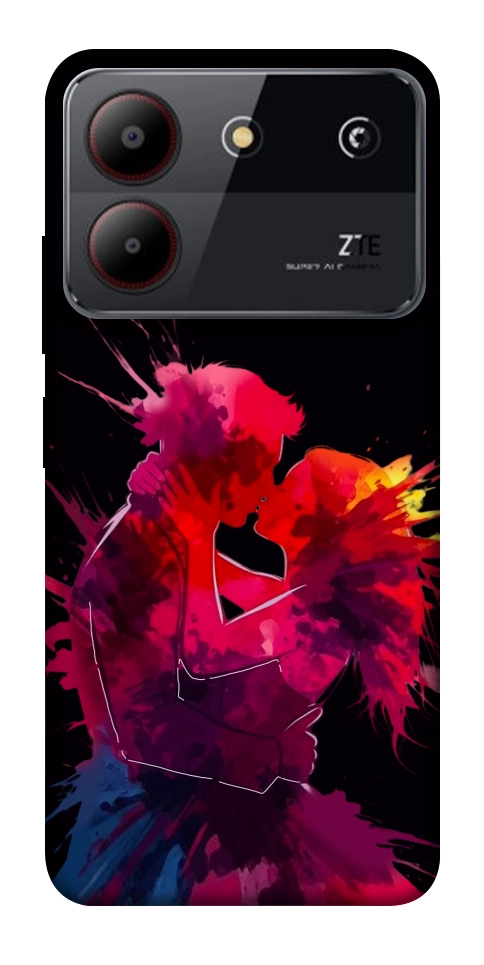 Чехол Abstract couple для ZTE Blade A54 4G