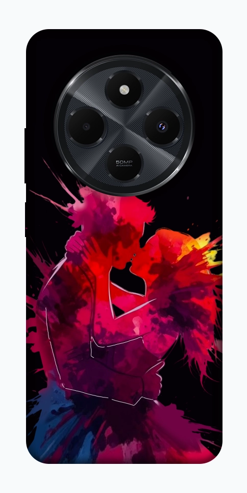 Чехол Abstract couple для Xiaomi Redmi 14C