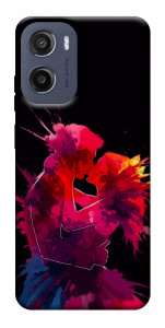 Чехол Abstract couple для Motorola Moto E15