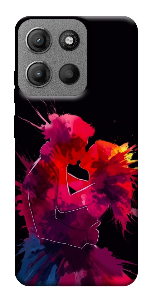 Чехол Abstract couple для Motorola Moto G15 4G